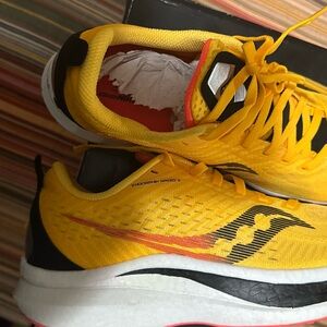 Saucony Endorphin Speed 2 in Vibrant Yellow and Black